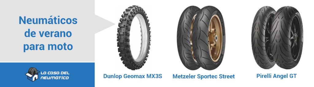 Comparativa neumáticos de verano moto