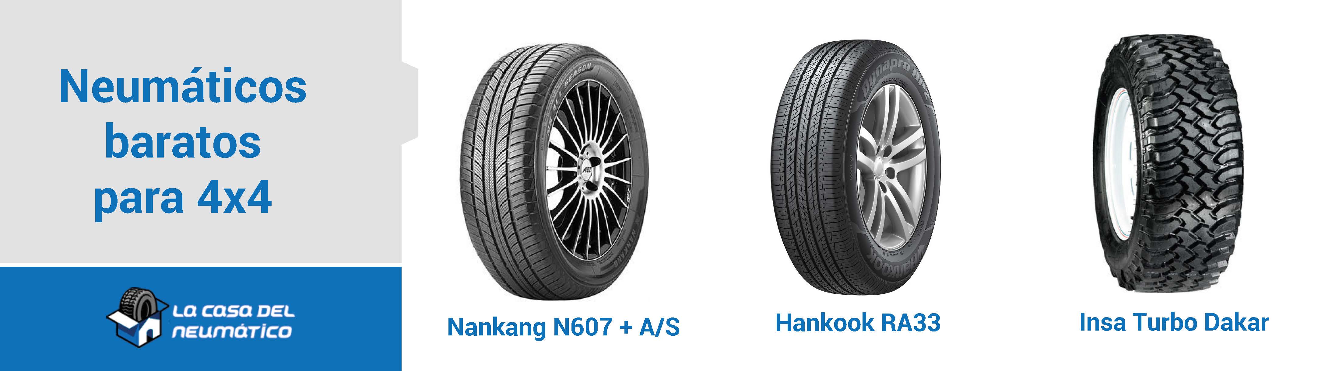 Neumáticos más baratos de 4x4 y SUV