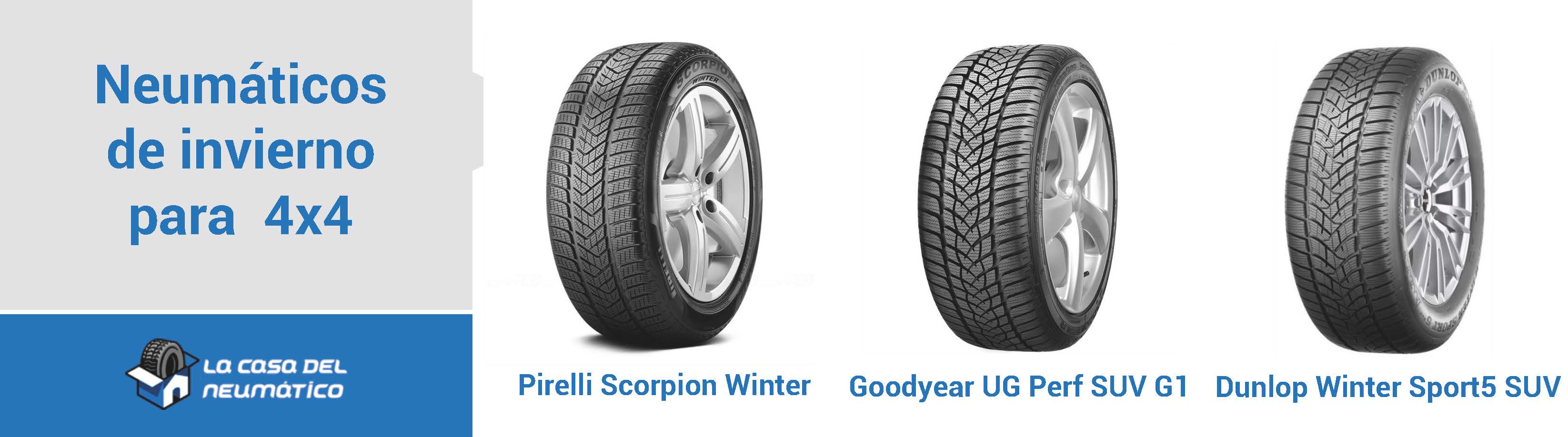 Comparativa de neumáticos de invierno de 4x4
