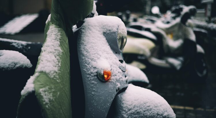 Ir en moto en invierno